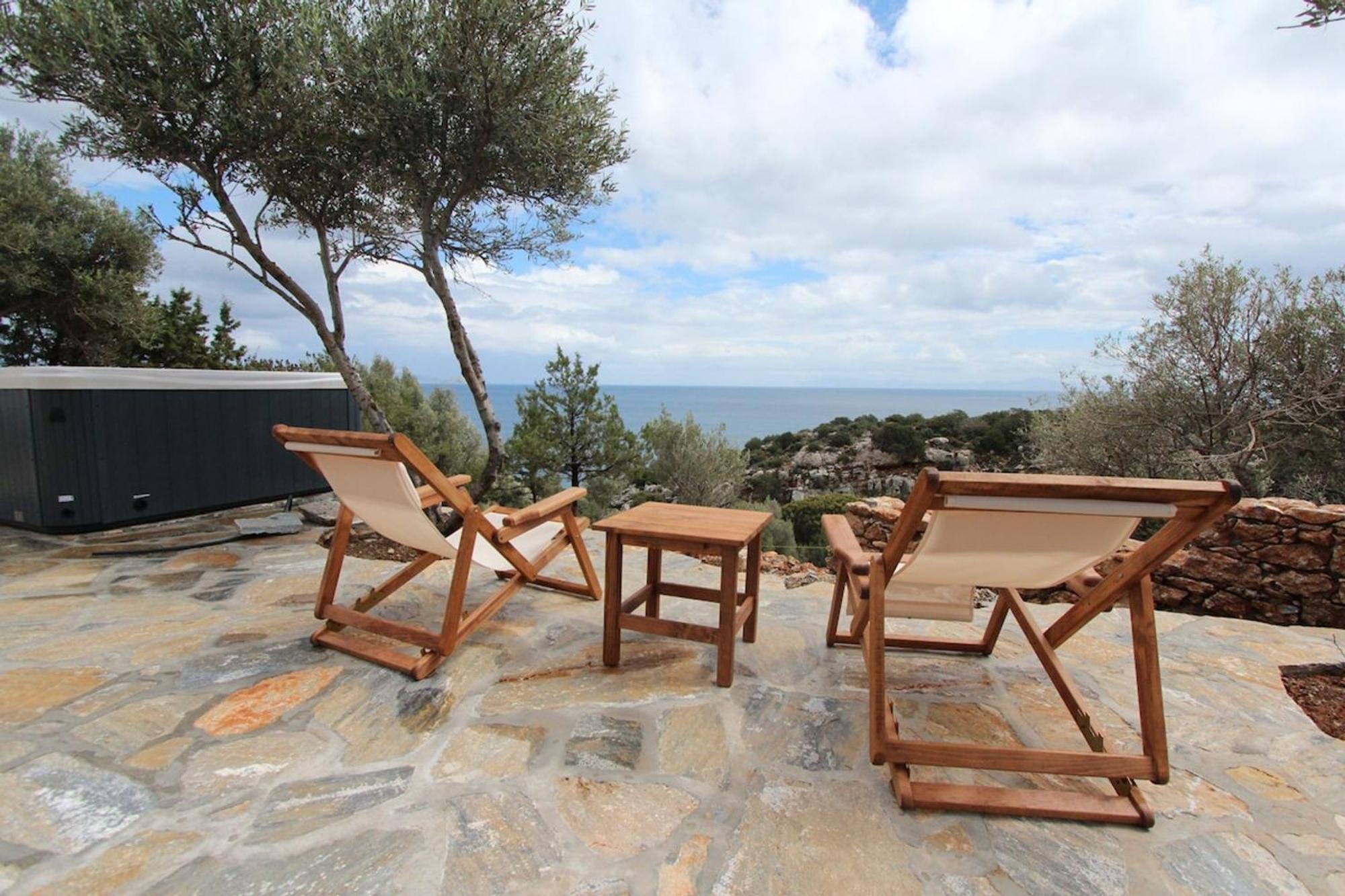 Villa Rouvis With Outdoor Hot Tub Ligaridia Eksteriør billede